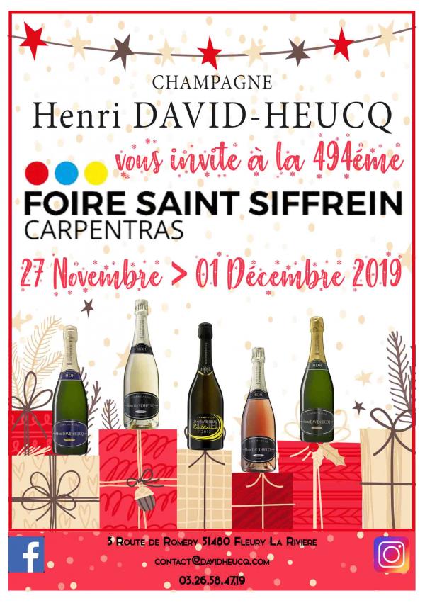 494ème FOIRE DE LA ST SIFFREIN - CARPENTRAS - 27 AU 01 Décembre